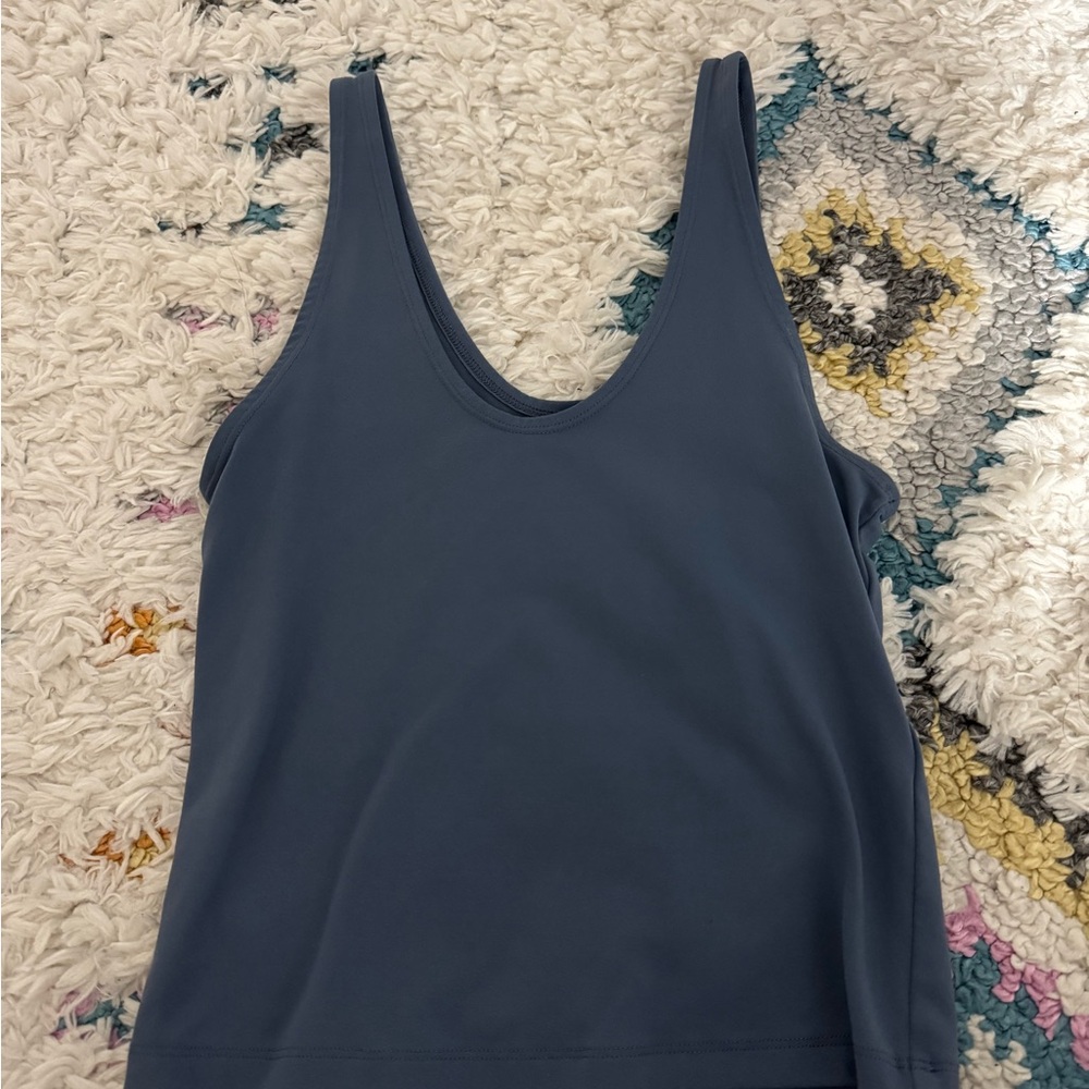 Women's Blue Sleeveless Top